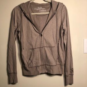 Light brown AE zip up hoodie